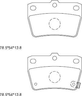 Asimco KD2637 - Kit de plaquettes de frein, frein à disque cwaw.fr