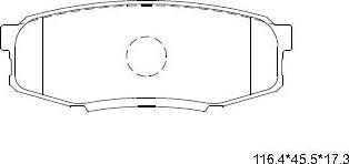 Asimco KD2388 - Kit de plaquettes de frein, frein à disque cwaw.fr