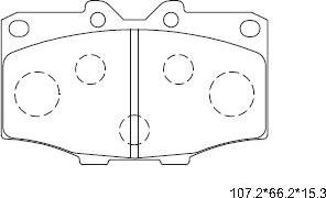 Asimco KD2259 - Kit de plaquettes de frein, frein à disque cwaw.fr