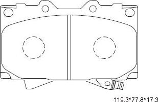 Asimco KD2208 - Kit de plaquettes de frein, frein à disque cwaw.fr