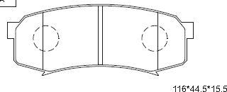 Asimco KD2281Y - Kit de plaquettes de frein, frein à disque cwaw.fr