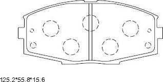 Asimco KD2799 - Kit de plaquettes de frein, frein à disque cwaw.fr