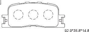 Asimco KD2740 - Kit de plaquettes de frein, frein à disque cwaw.fr