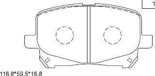 Asimco KD2748 - Kit de plaquettes de frein, frein à disque cwaw.fr