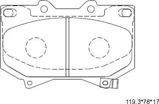 Asimco KD2768 - Kit de plaquettes de frein, frein à disque cwaw.fr