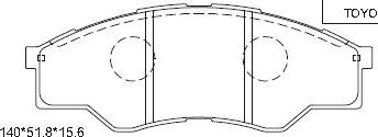 Asimco KD2763 - Kit de plaquettes de frein, frein à disque cwaw.fr