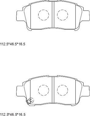 Asimco KD2701 - Kit de plaquettes de frein, frein à disque cwaw.fr