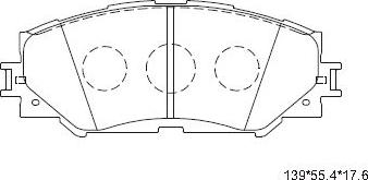 Asimco KD2780 - Kit de plaquettes de frein, frein à disque cwaw.fr