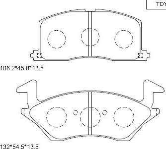 Asimco KD2730 - Kit de plaquettes de frein, frein à disque cwaw.fr