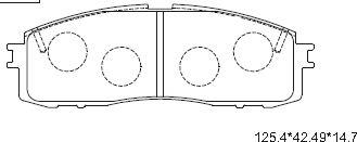 Asimco KD2733W - Kit de plaquettes de frein, frein à disque cwaw.fr