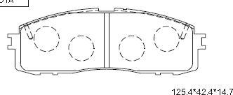 Asimco KD2733 - Kit de plaquettes de frein, frein à disque cwaw.fr