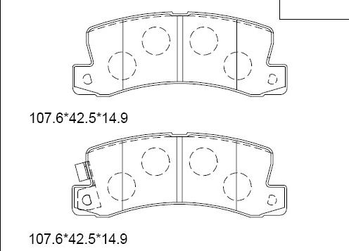 Asimco KD2732 - Kit de plaquettes de frein, frein à disque cwaw.fr