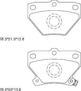 Asimco KD2720 - Kit de plaquettes de frein, frein à disque cwaw.fr