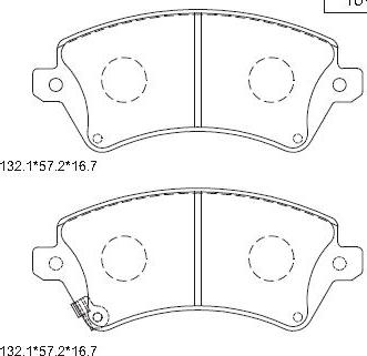 Asimco KD2774 - Kit de plaquettes de frein, frein à disque cwaw.fr