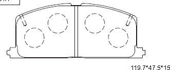 Asimco KD2776 - Kit de plaquettes de frein, frein à disque cwaw.fr