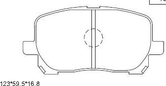 Asimco KD2770 - Kit de plaquettes de frein, frein à disque cwaw.fr