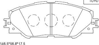 Asimco KD2773 - Kit de plaquettes de frein, frein à disque cwaw.fr