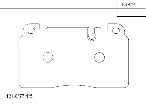 Asimco KD7447 - Kit de plaquettes de frein, frein à disque cwaw.fr