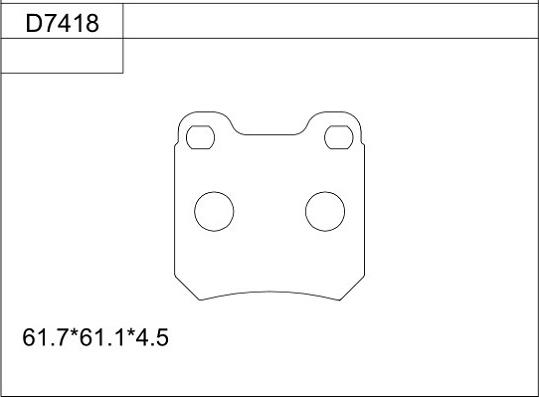 Asimco KD7418 - Kit de plaquettes de frein, frein à disque cwaw.fr