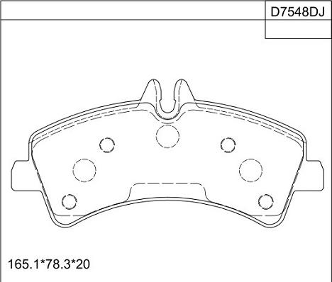 Asimco KD7548D - Kit de plaquettes de frein, frein à disque cwaw.fr