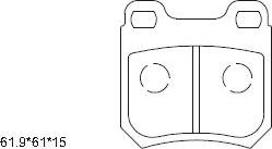 Asimco KD7557 - Kit de plaquettes de frein, frein à disque cwaw.fr