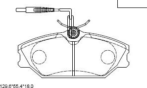 Asimco KD7501F - Kit de plaquettes de frein, frein à disque cwaw.fr