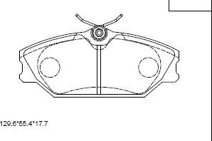 Asimco KD7501W - Kit de plaquettes de frein, frein à disque cwaw.fr