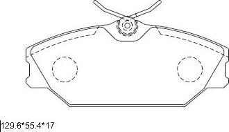 Asimco KD7501 - Kit de plaquettes de frein, frein à disque cwaw.fr