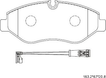 Asimco KD7515 - Kit de plaquettes de frein, frein à disque cwaw.fr