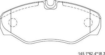 Asimco KD7522 - Kit de plaquettes de frein, frein à disque cwaw.fr