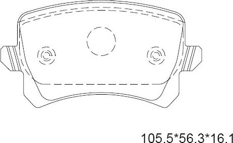 Asimco KD7579 - Kit de plaquettes de frein, frein à disque cwaw.fr