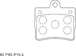 Asimco KD7573 - Kit de plaquettes de frein, frein à disque cwaw.fr