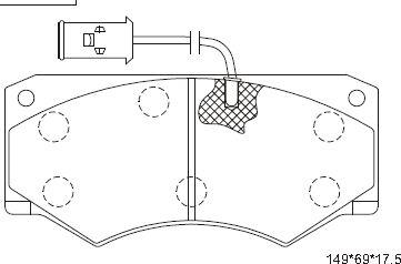 Asimco KD7613 - Kit de plaquettes de frein, frein à disque cwaw.fr