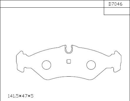 Asimco KD7046 - Kit de plaquettes de frein, frein à disque cwaw.fr