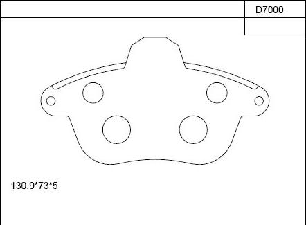 Asimco KD7000 - Kit de plaquettes de frein, frein à disque cwaw.fr