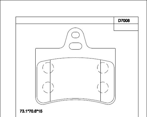 Asimco KD7008 - Kit de plaquettes de frein, frein à disque cwaw.fr