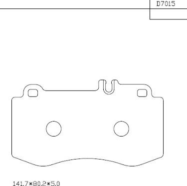 Asimco KD7015 - Kit de plaquettes de frein, frein à disque cwaw.fr