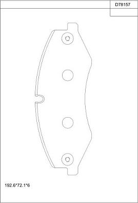 Asimco KD78157 - Kit de plaquettes de frein, frein à disque cwaw.fr