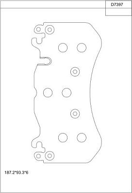 Asimco KD7397 - Kit de plaquettes de frein, frein à disque cwaw.fr