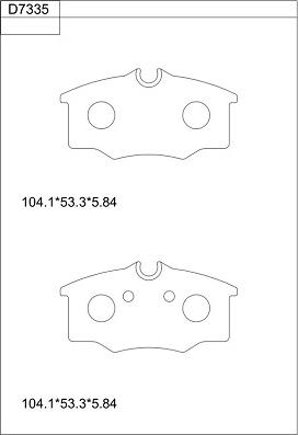 Asimco KD7335 - Kit de plaquettes de frein, frein à disque cwaw.fr