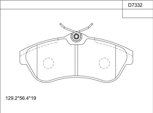 Asimco KD7332 - Kit de plaquettes de frein, frein à disque cwaw.fr