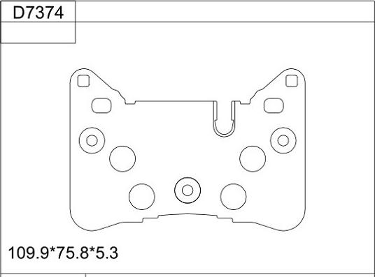 Asimco KD7374 - Kit de plaquettes de frein, frein à disque cwaw.fr