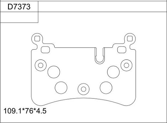 Asimco KD7373 - Kit de plaquettes de frein, frein à disque cwaw.fr