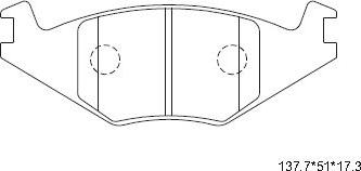 Asimco KD7790 - Kit de plaquettes de frein, frein à disque cwaw.fr