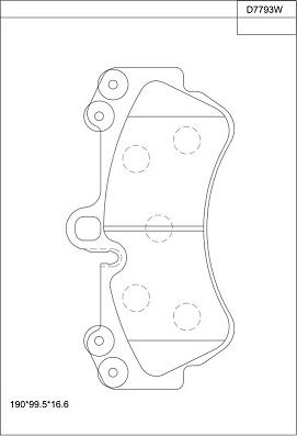 Asimco KD7793W - Kit de plaquettes de frein, frein à disque cwaw.fr