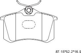 Frigair 23554 - Kit de plaquettes de frein, frein à disque cwaw.fr