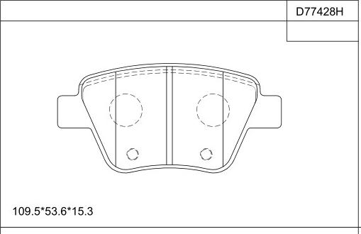 Asimco KD77428H - Kit de plaquettes de frein, frein à disque cwaw.fr