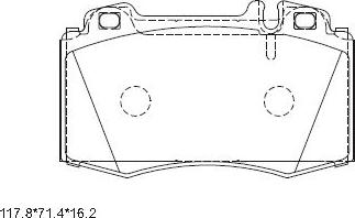 Asimco KD7742 - Kit de plaquettes de frein, frein à disque cwaw.fr