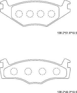 Asimco KD7756 - Kit de plaquettes de frein, frein à disque cwaw.fr