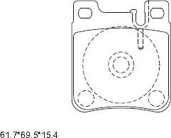 Asimco KD7750 - Kit de plaquettes de frein, frein à disque cwaw.fr